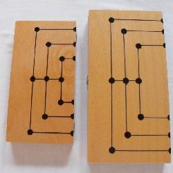 2 in 1 or Nine Men’s Morris (Mill)/Backgammon set